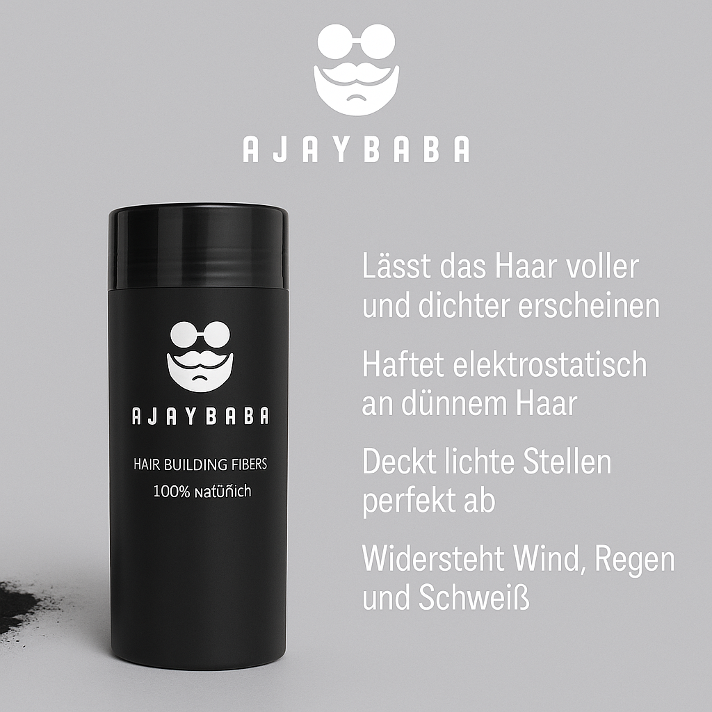 Hairfiber made by Ajaybaba 27,5 Gramm Schwarz